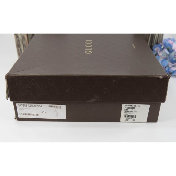 Gucci Scamosciato Camelia Kid Suede Fringe Booties - Picture 8 of 8